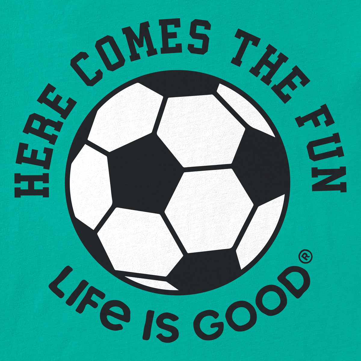 Kids Here Comes the Fun Soccer Short Sleeve Crusher Tee product image 2