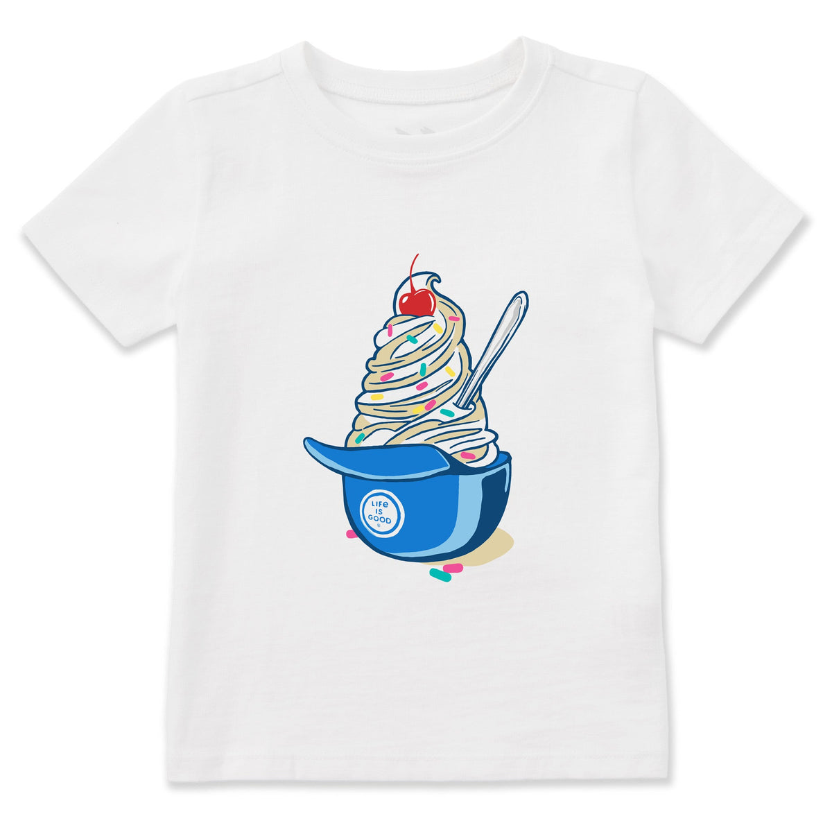 Toddler Baseball Ice Cream Short Sleeve Crusher Tee product image 3
