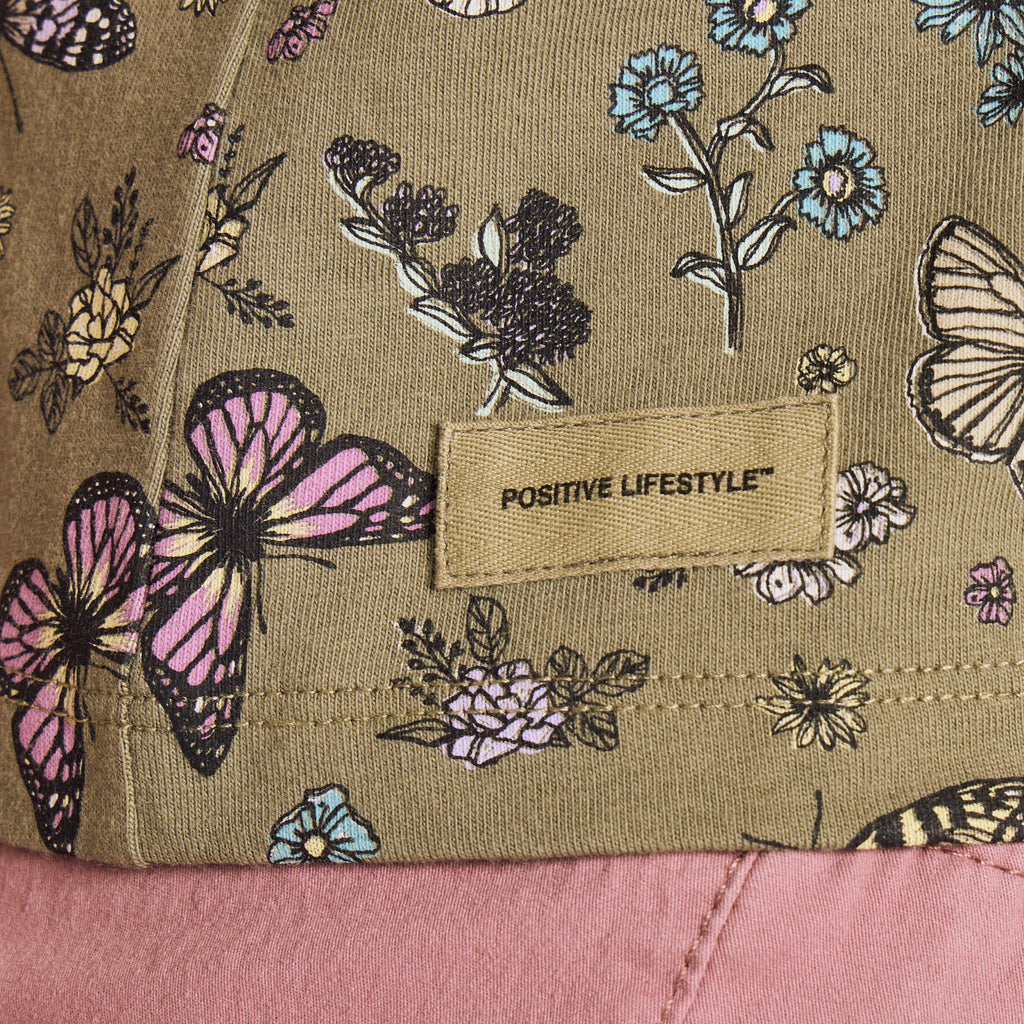 Women's Butterfly Garden Pattern Crusher Boxy Tank product image 4
