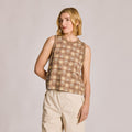 Women's Sun and Palms Pattern Crusher Boxy Tank product image 1