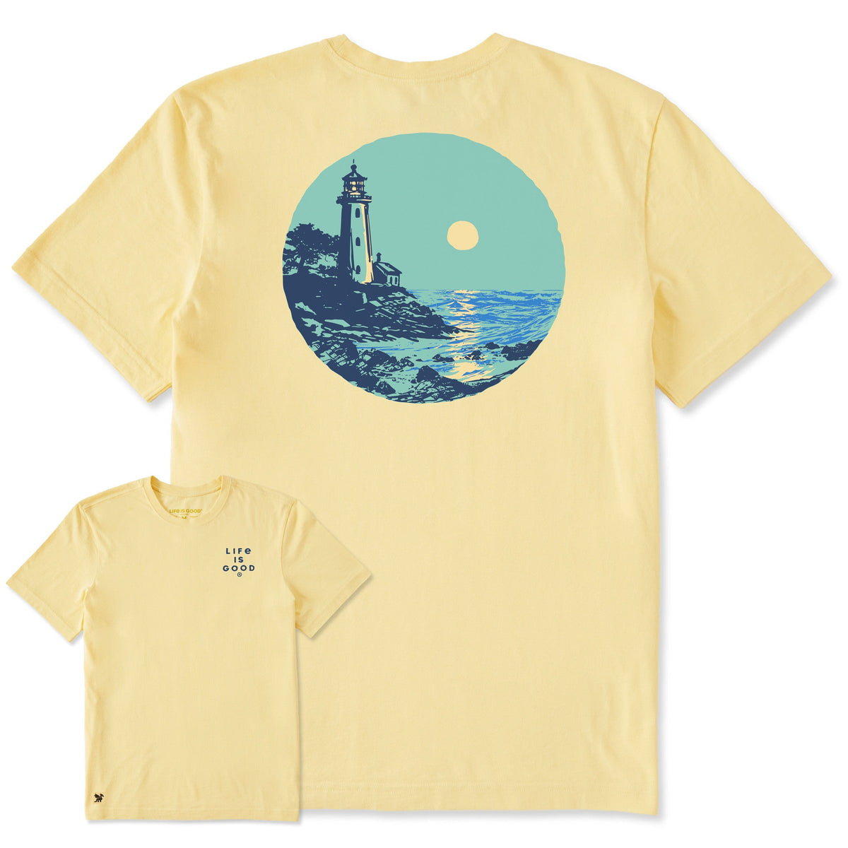 Men's Lighthouse Moon Short Sleeve Crusher Tee product image 1