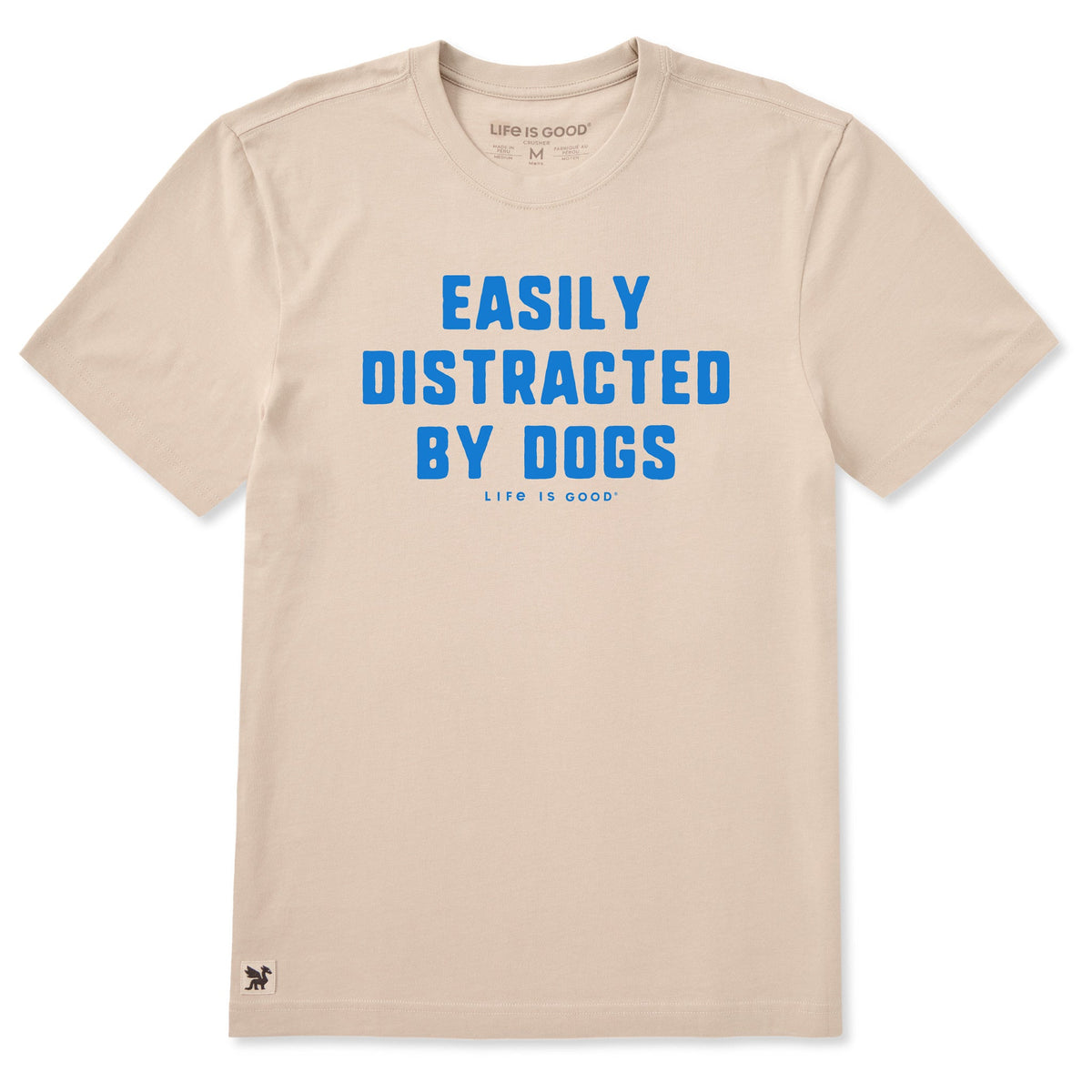 Men's Easily Distracted by Dogs Short Sleeve Crusher Tee product image 3