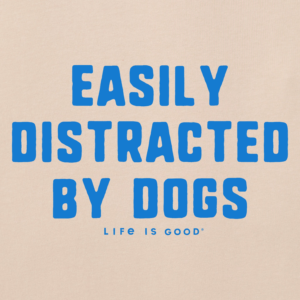 Men's Easily Distracted by Dogs Short Sleeve Crusher Tee product image 4