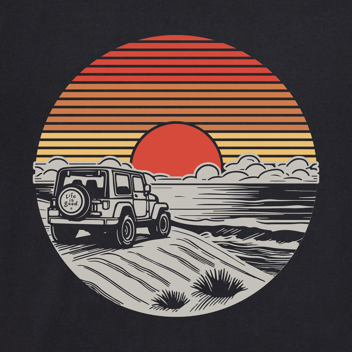 Men's 4x4 Sunset Short Sleeve Crusher Tee product image 5