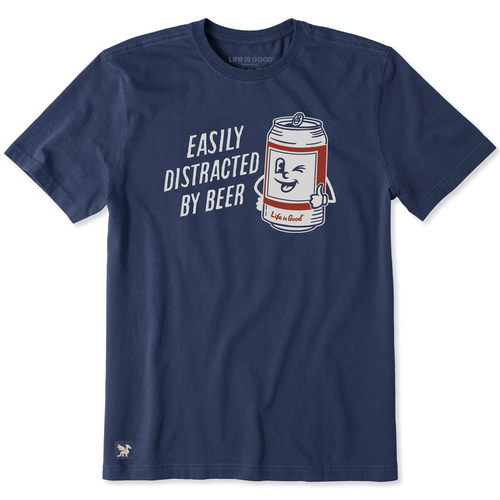 Men's Easily Distracted by Beer Can Short Sleeve product image 3