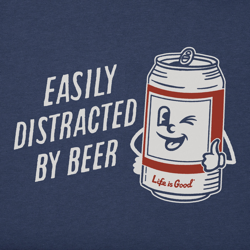 Men's Easily Distracted by Beer Can Short Sleeve product image 4