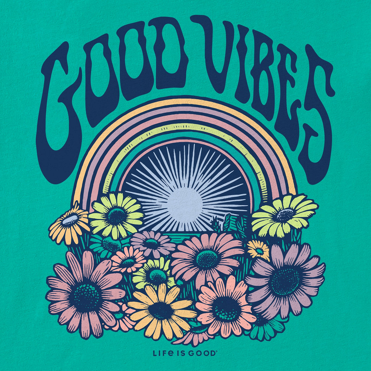 Women's Good Vibes Bloom Short Sleeve Crusher Tee product image 2