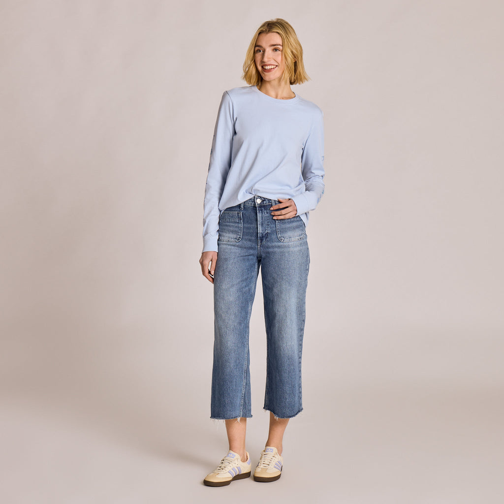 Women's Grateful Day Message Long Sleeve Crusher Tee product image 7