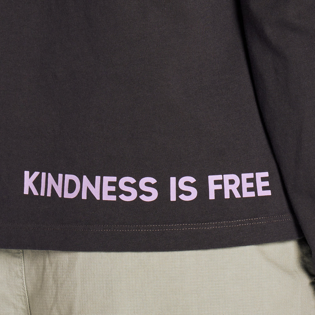 Women's Kindness Is Free Message Long Sleeve Crusher Tee product image 4