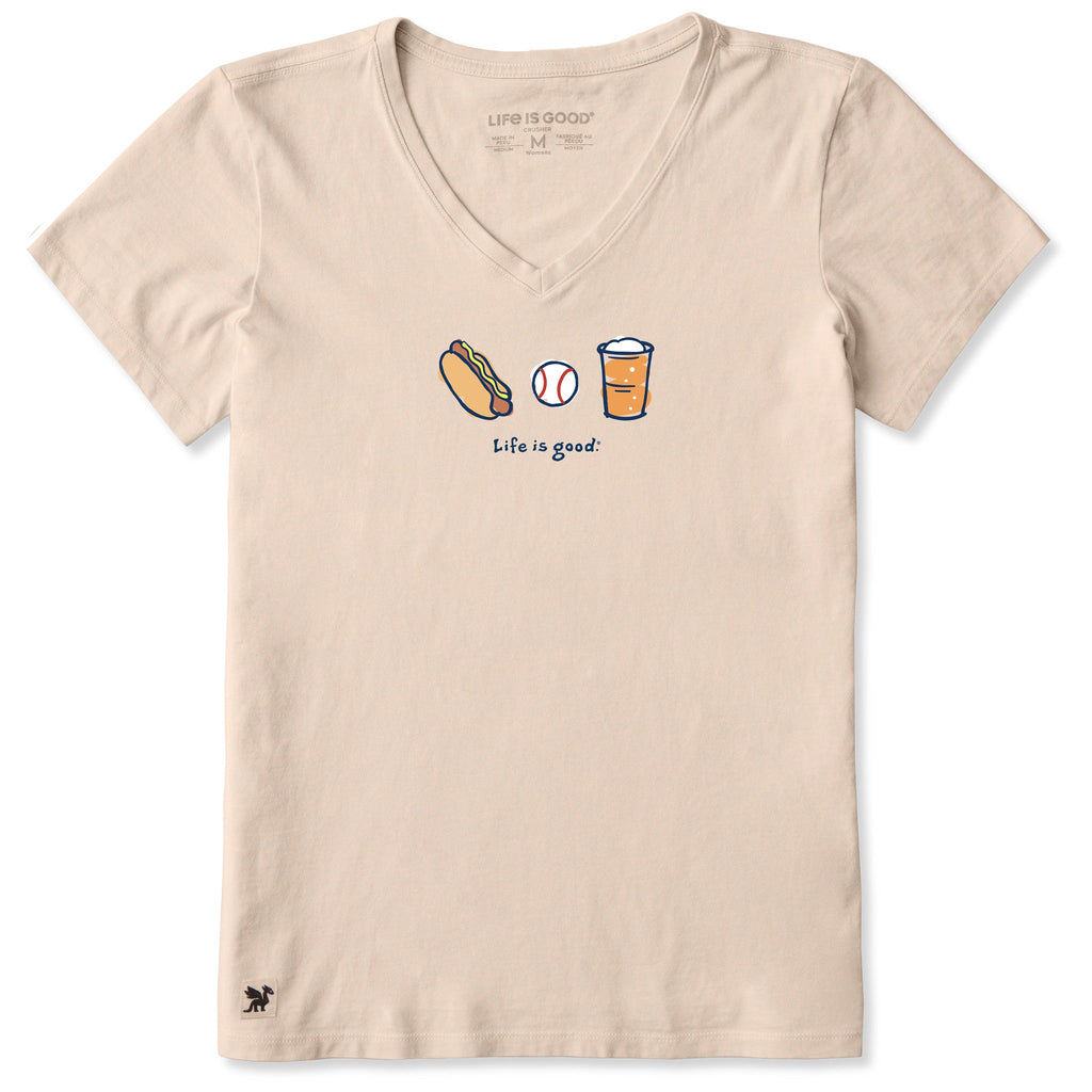 Women's LIG Baseball Trio Short Sleeve Crusher Vee product image 1