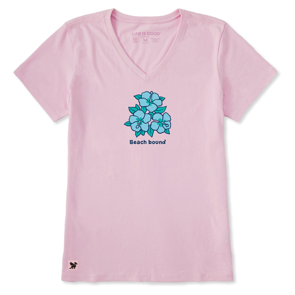 Women's Beach Bound Hibiscus Trio Short Sleeve Vee product image 3