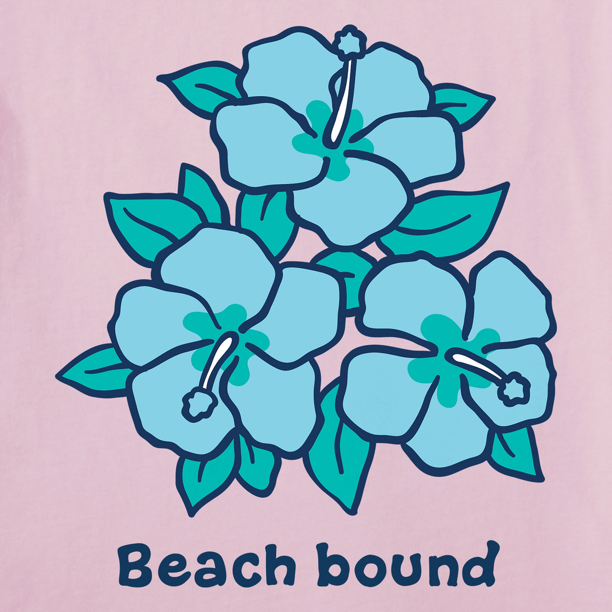 Women's Beach Bound Hibiscus Trio Short Sleeve Vee product image 2
