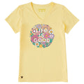 Women's Retro Flowerball Short Sleeve Crusher Vee product image 1