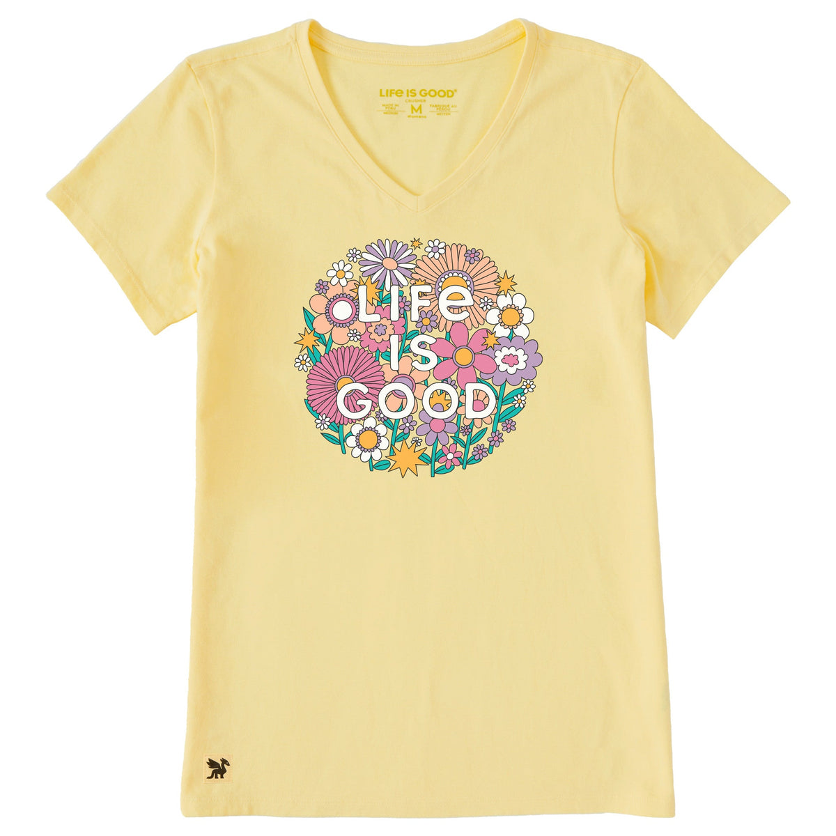 Women's Retro Flowerball Short Sleeve Crusher Vee product image 1