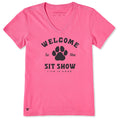 Women's Sit Show Paw Short Sleeve Crusher-LITE Vee product image 1