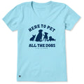Women's Pet All the Dogs Short Sleeve Vee product image 1