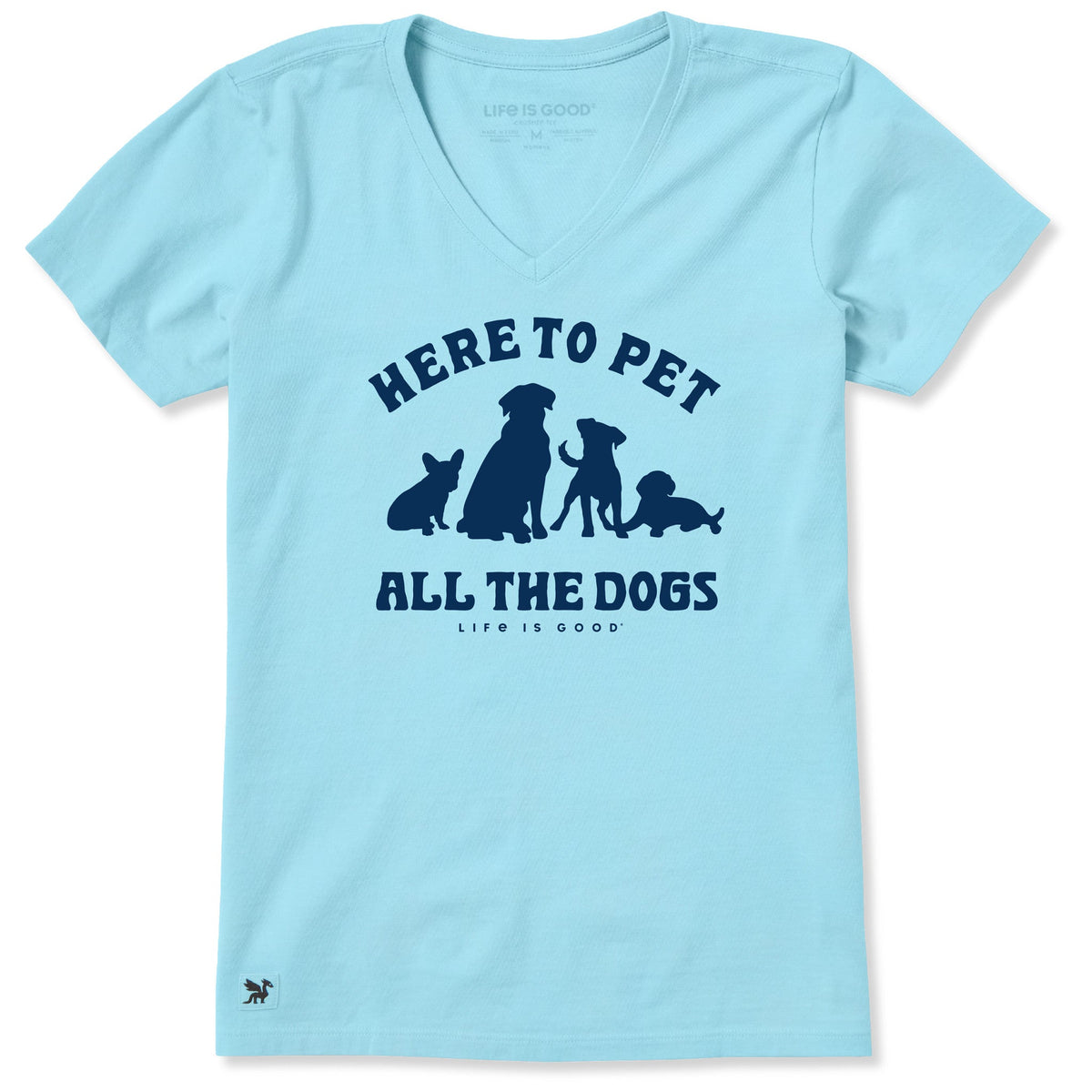 Women's Pet All the Dogs Short Sleeve Vee product image 1