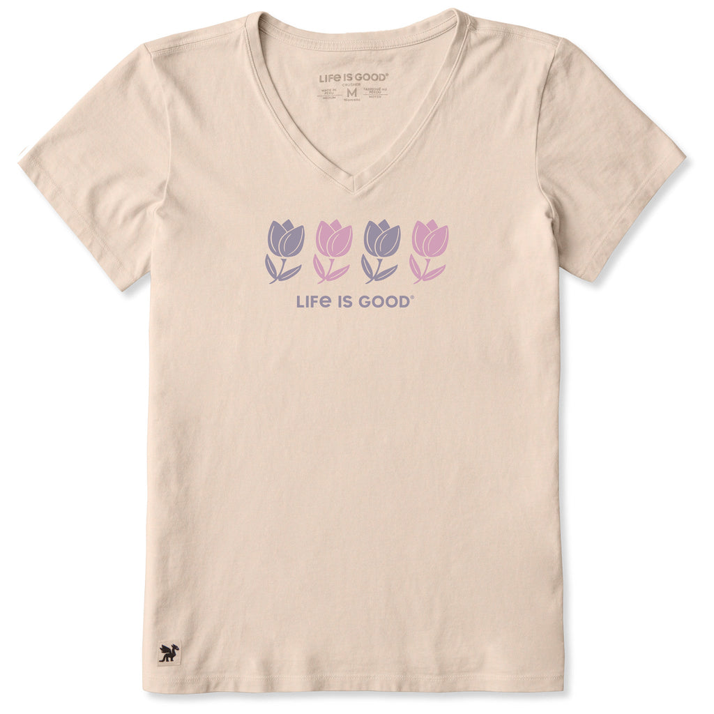 Women's Rally Tulips Short Sleeve Crusher-LITE Vee product image 3