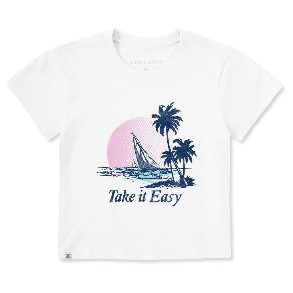 Women's Take it Easy Sail Boat Crusher-LITE Shrunken Tee product image 1