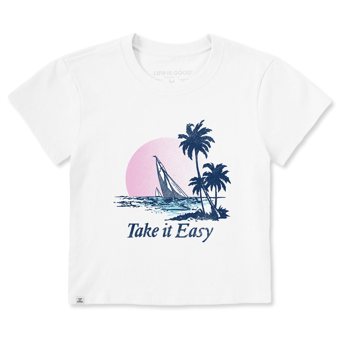 Women's Take it Easy Sail Boat Crusher-LITE Shrunken Tee product image 1