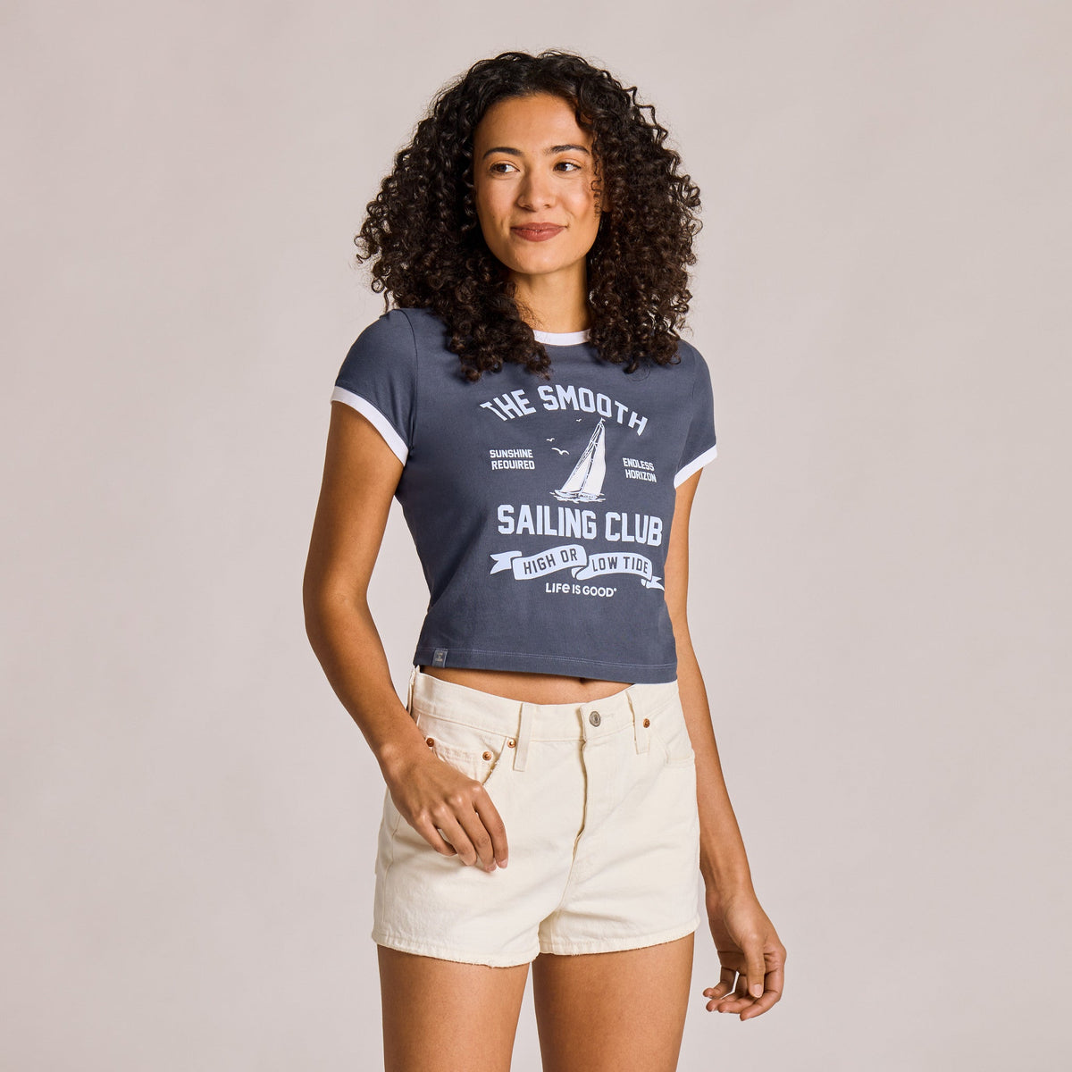 Women's Smooth Sailing Club Crusher-LITE Shrunken Ringer Tee product image 1