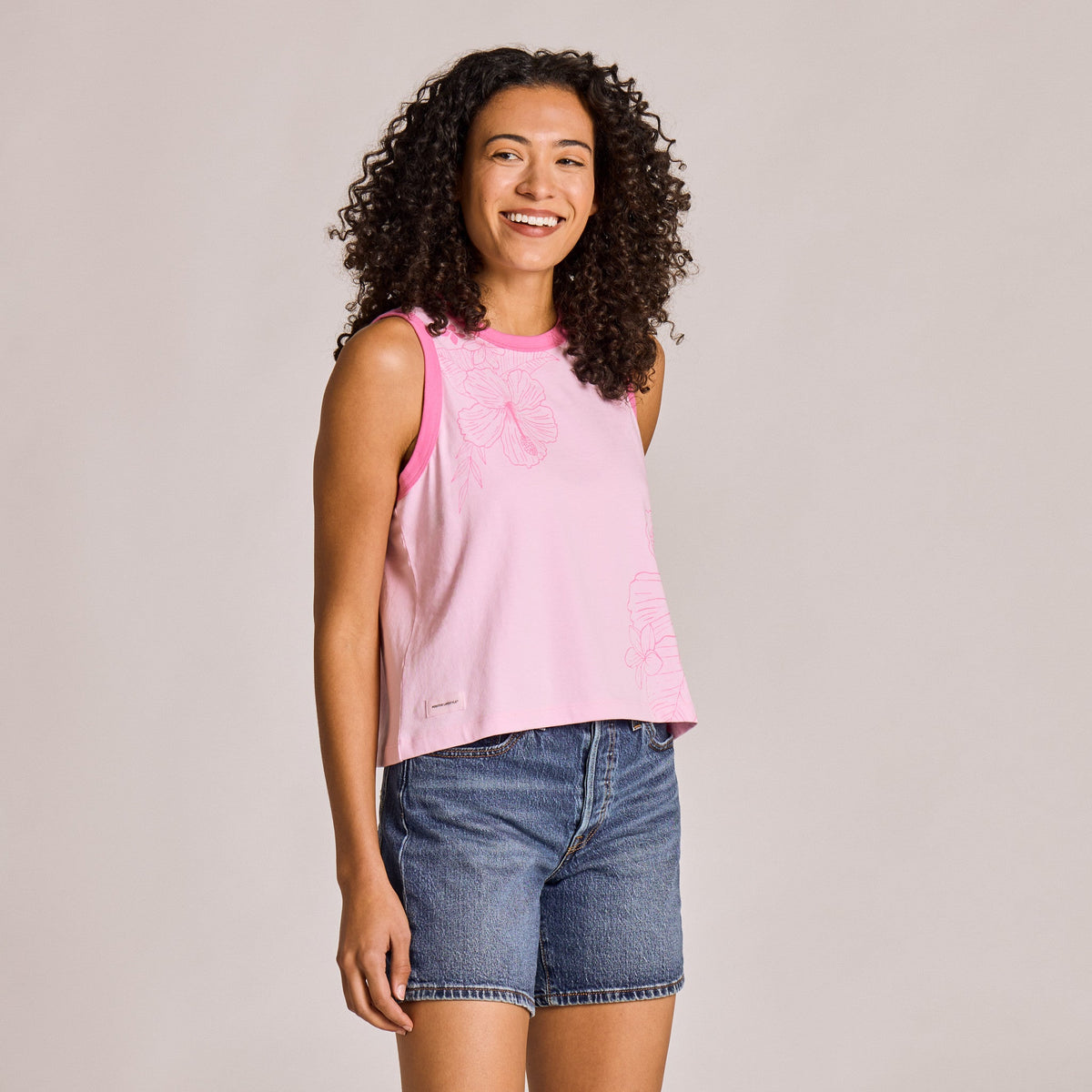 Women's Tropical Vibe Crusher Boxy Tank product image 6