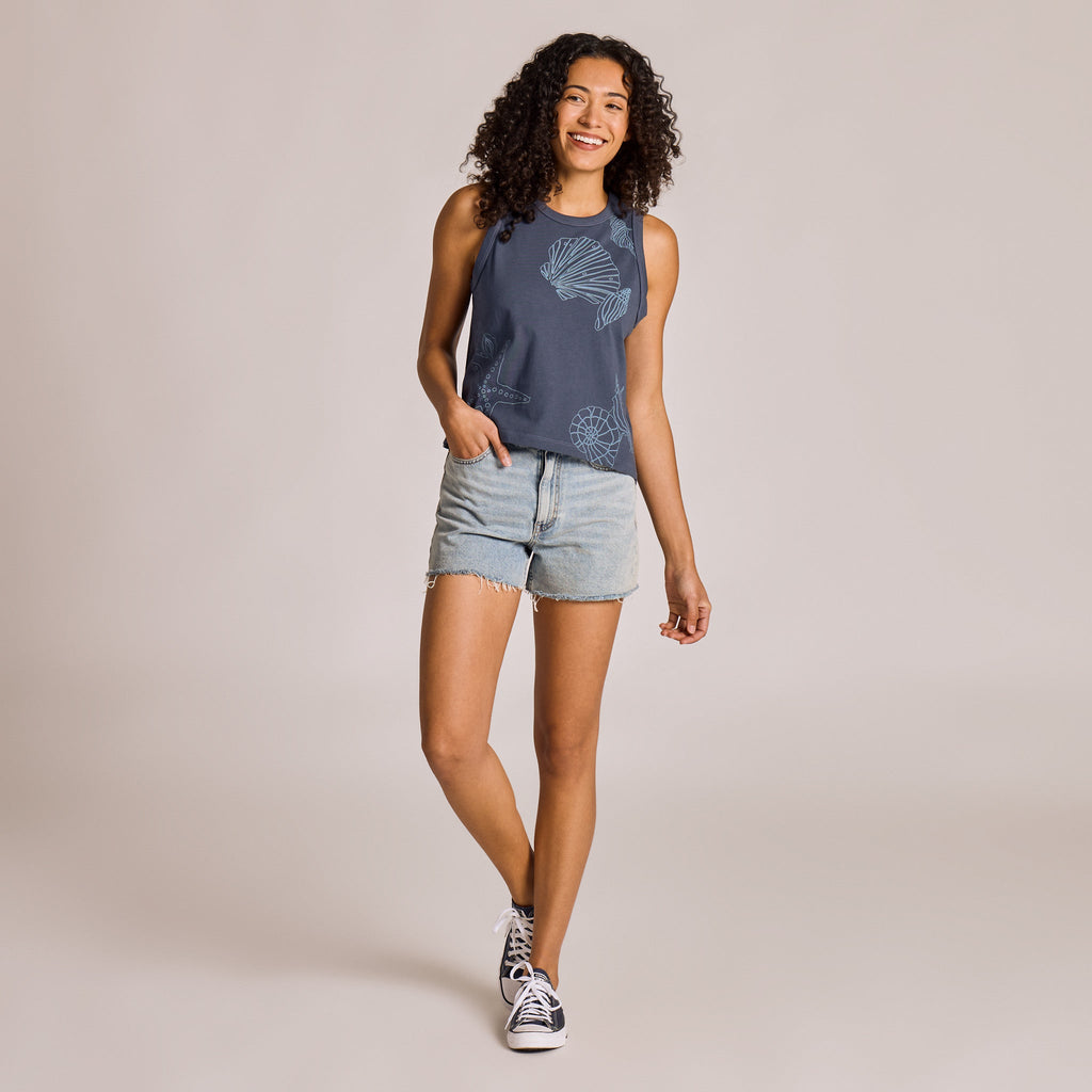 Women's Seashells by the Seashore Crusher Boxy Tank product image 10