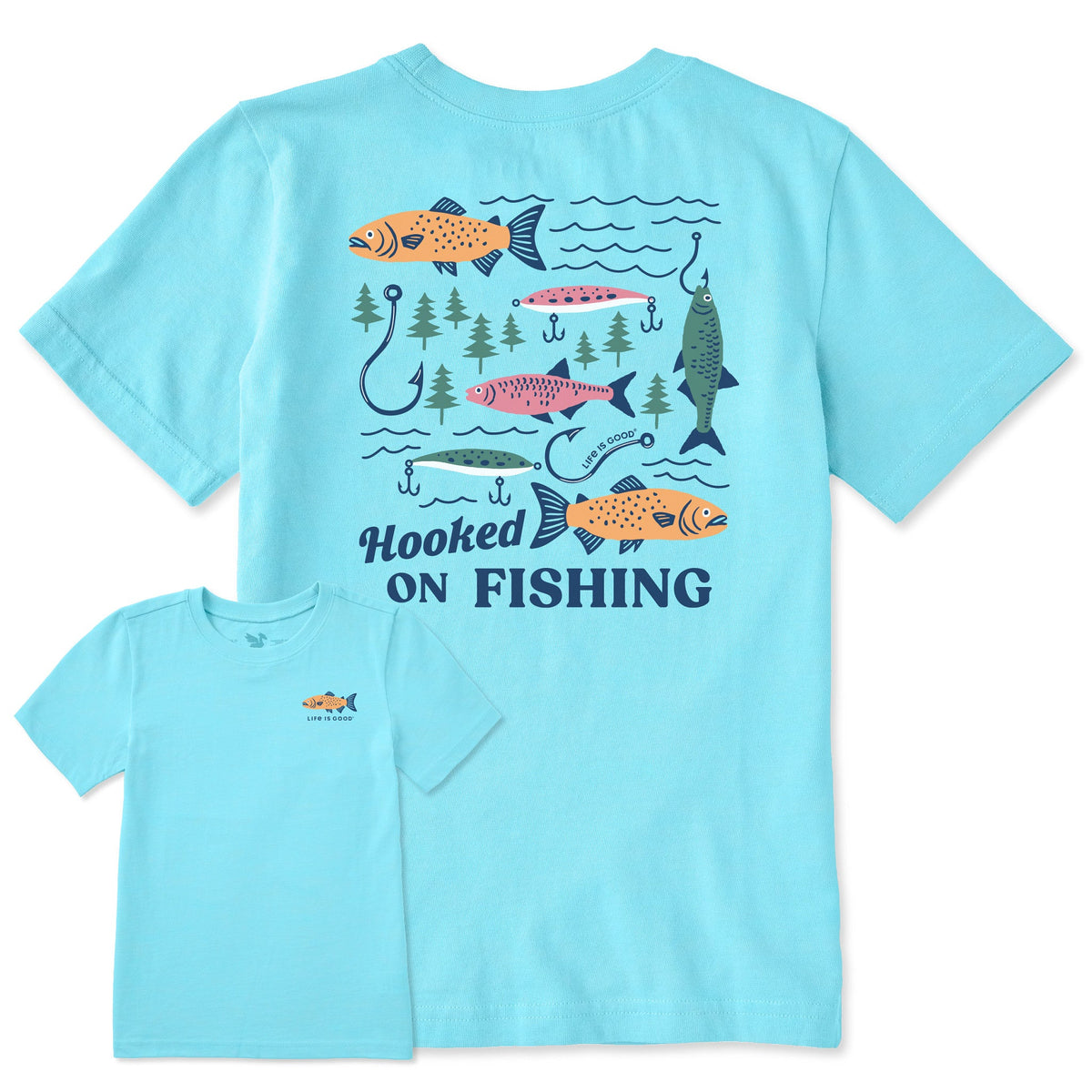 Kids Hooked on Fishing Short Sleeve Crusher Tee product image 1