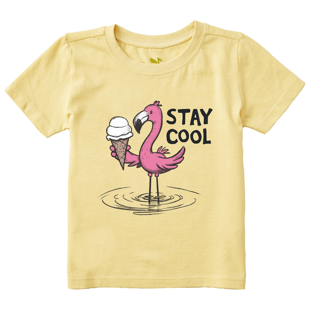 Toddler Flamingo Stay Cool Ice Cream Short Sleeve Crusher product image 1