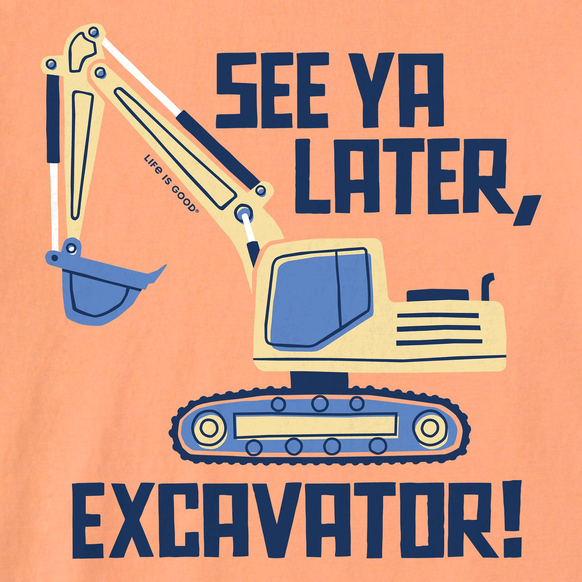 Toddler See Ya Later, Excavator Short Sleeve Crusher Tee product image 2