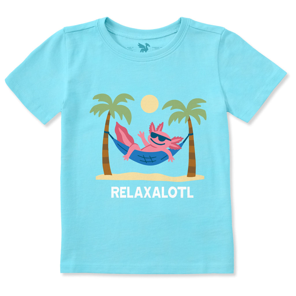 Toddler Relaxalotl Axalotl Short Sleeve Crusher Tee product image 1