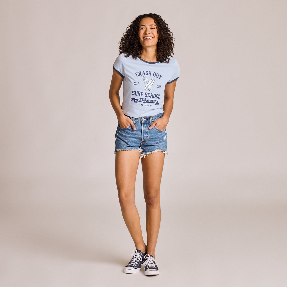 Women's Crash Out Surf School Crusher-LITE Shrunken Ringer product image 5