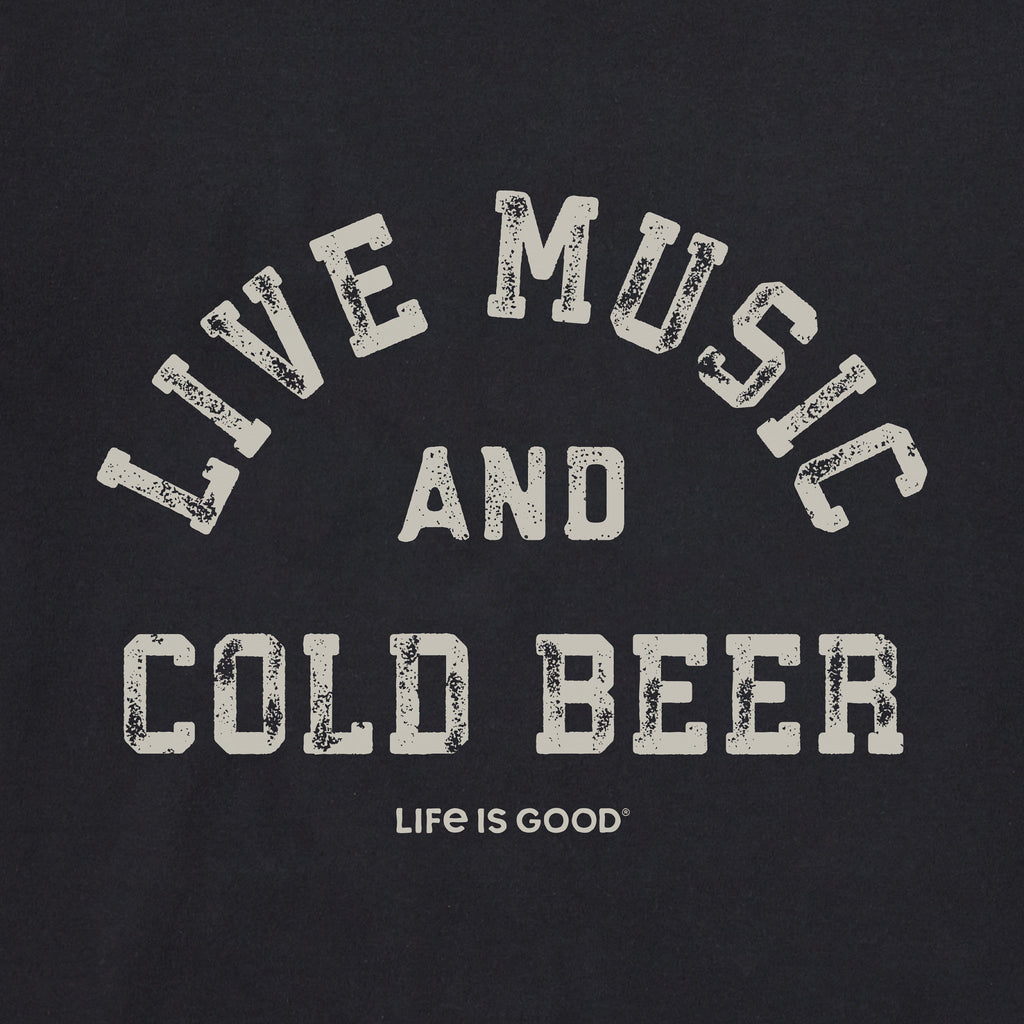 Women's Live Music Cold Beer Short Sleeve Crusher Boxy Tee product image 7