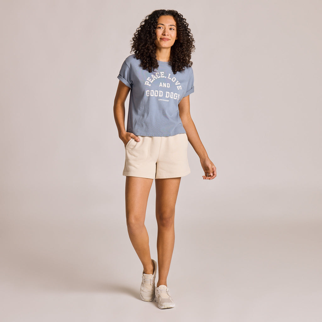 Women's Peace, Love, and Good Dogs Short Sleeve Crusher product image 10