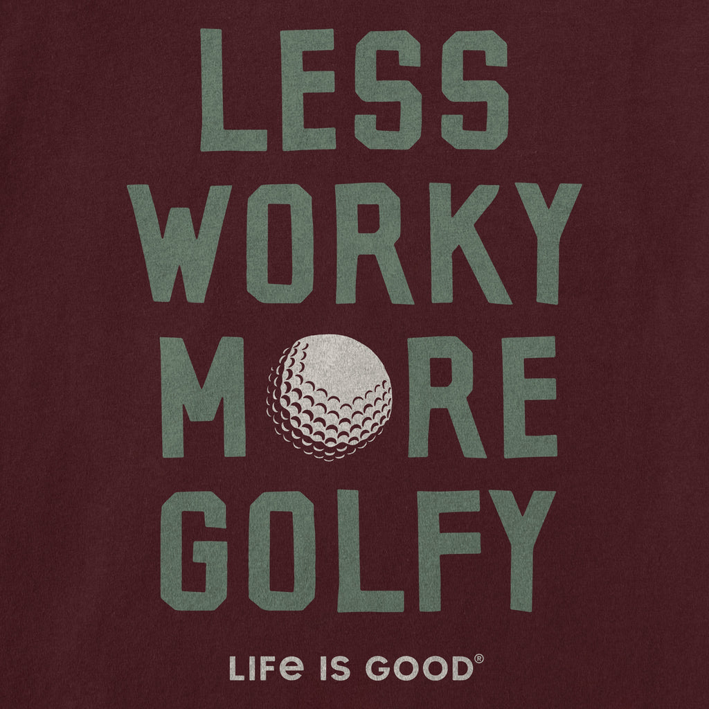 Men's Less Worky More Golfy Short Sleeve Crusher Tee product image 4