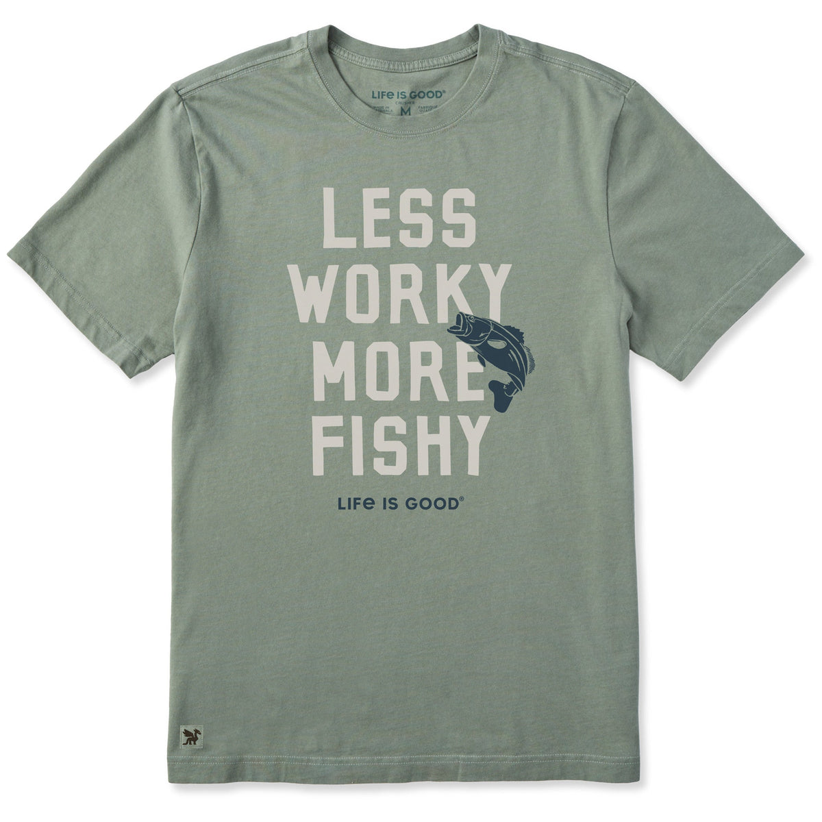 Men's Less Worky More Fishy Short Sleeve Crusher Tee product image 3