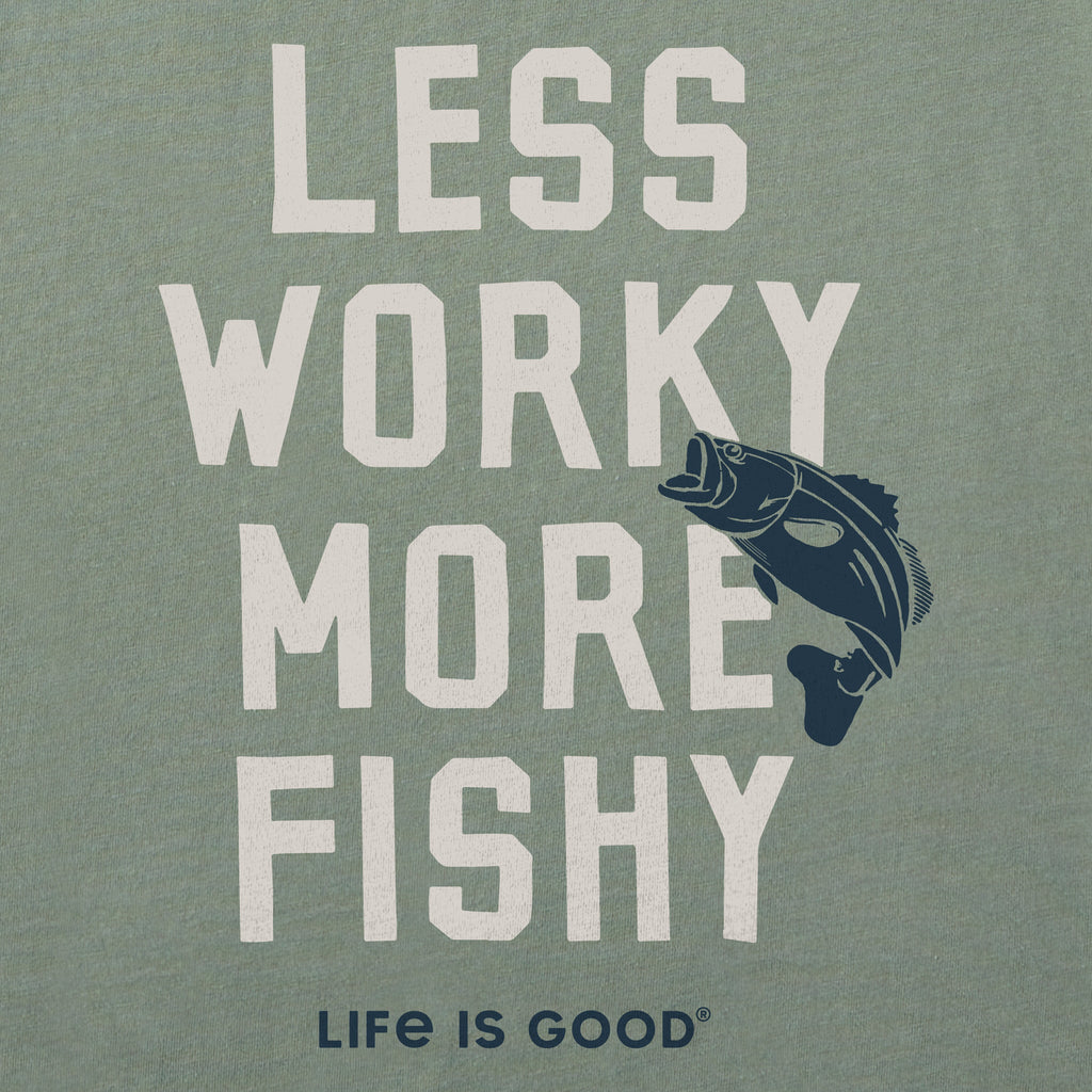 Men's Less Worky More Fishy Short Sleeve Crusher Tee product image 4