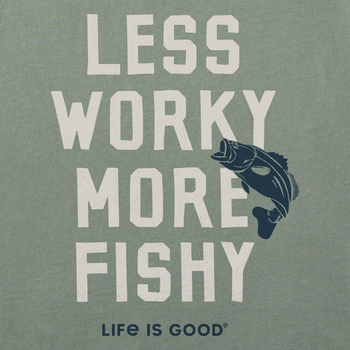 Men's Less Worky More Fishy Short Sleeve Crusher Tee product image 4