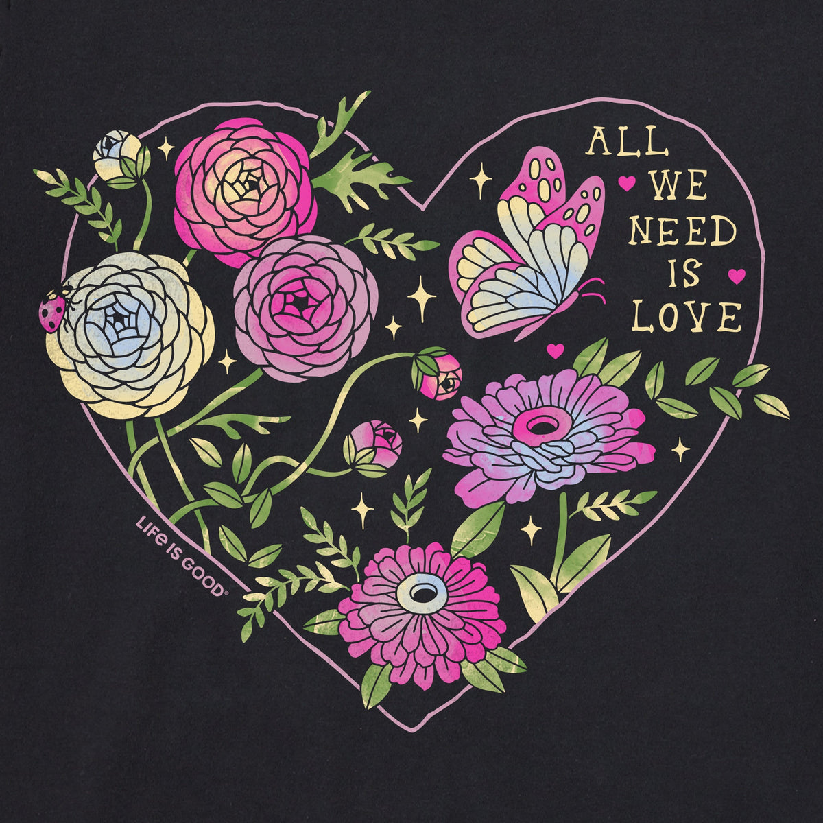 Women's All We Need Is Love & Blooms Short Sleeve product image 4
