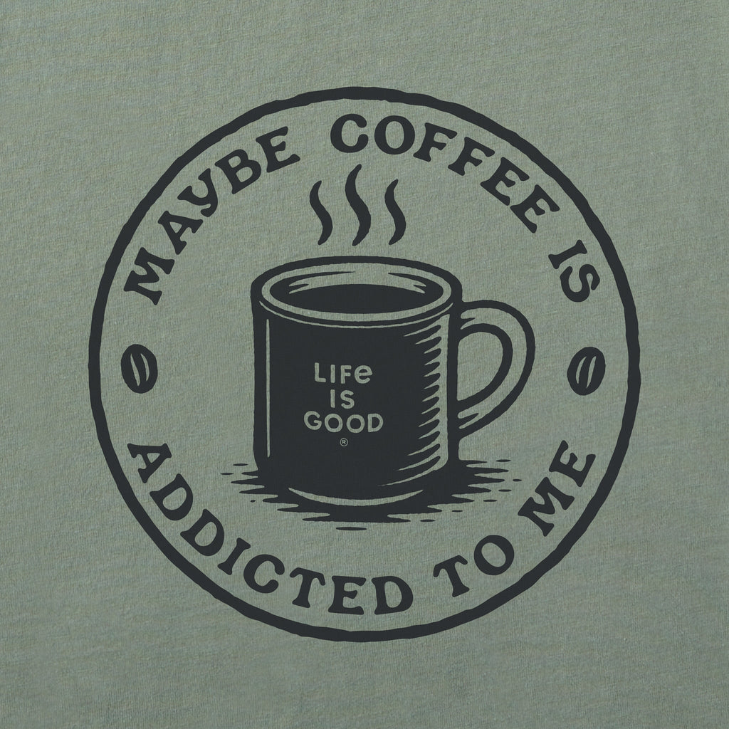 Women's Coffee is Addicted to Me Short Sleeve Crusher Tee