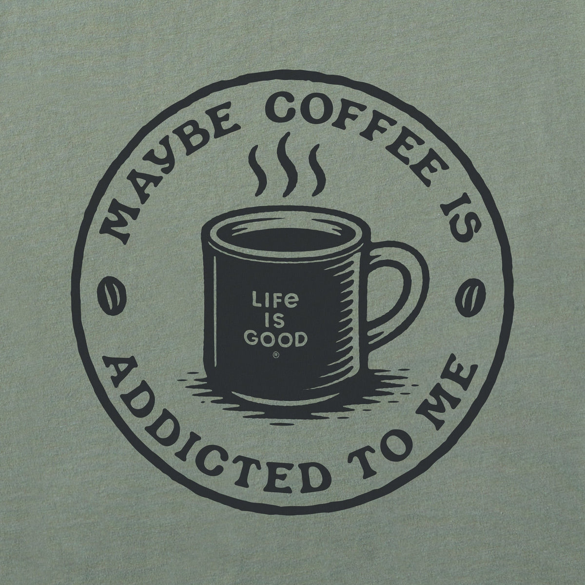 Women's Coffee is Addicted to Me Short Sleeve Crusher Tee