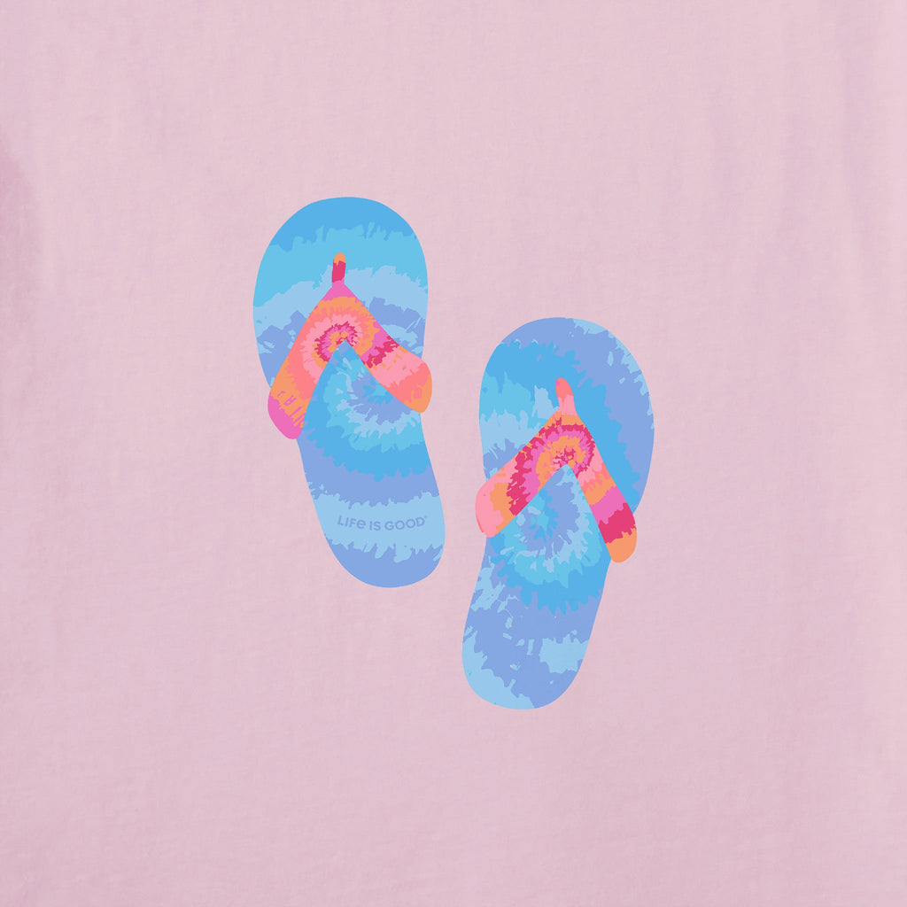 Women's Flip Flop Tie Dye Short Sleeve Crusher Vee product image 4