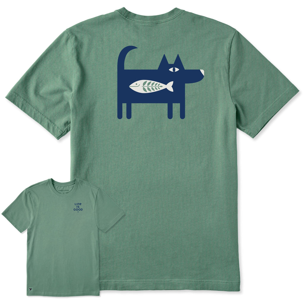 Men's Bert's Fish Dog Short Sleeve Crusher Tee product image 1