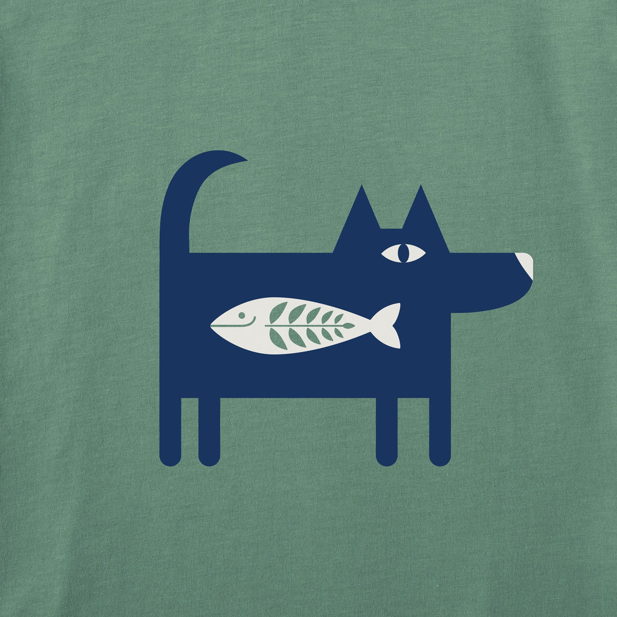 Men's Bert's Fish Dog Short Sleeve Crusher Tee product image 2
