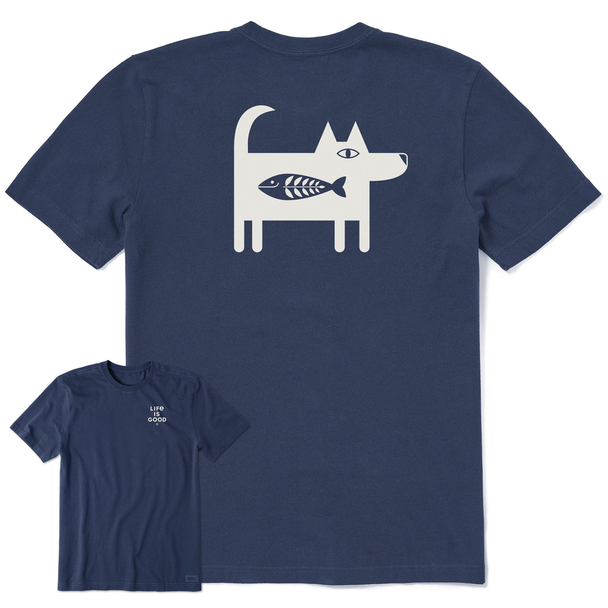 Men's Bert's Fish Dog Short Sleeve Crusher Tee product image 4