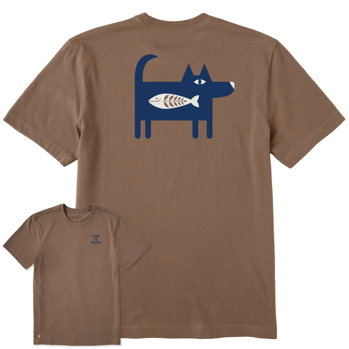 Men's Bert's Fish Dog Short Sleeve Crusher Tee product image 7
