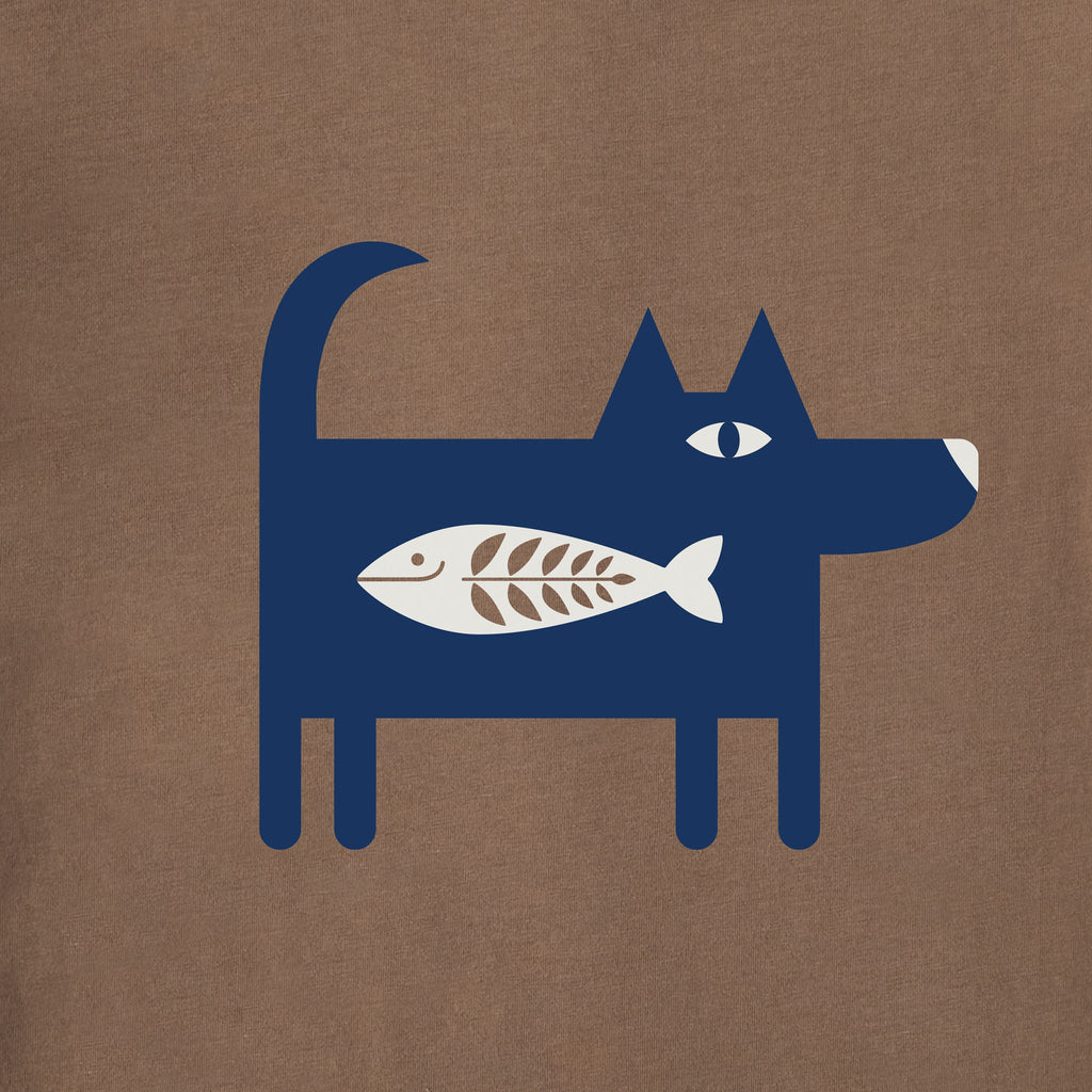 Men's Bert's Fish Dog Short Sleeve Crusher Tee product image 8