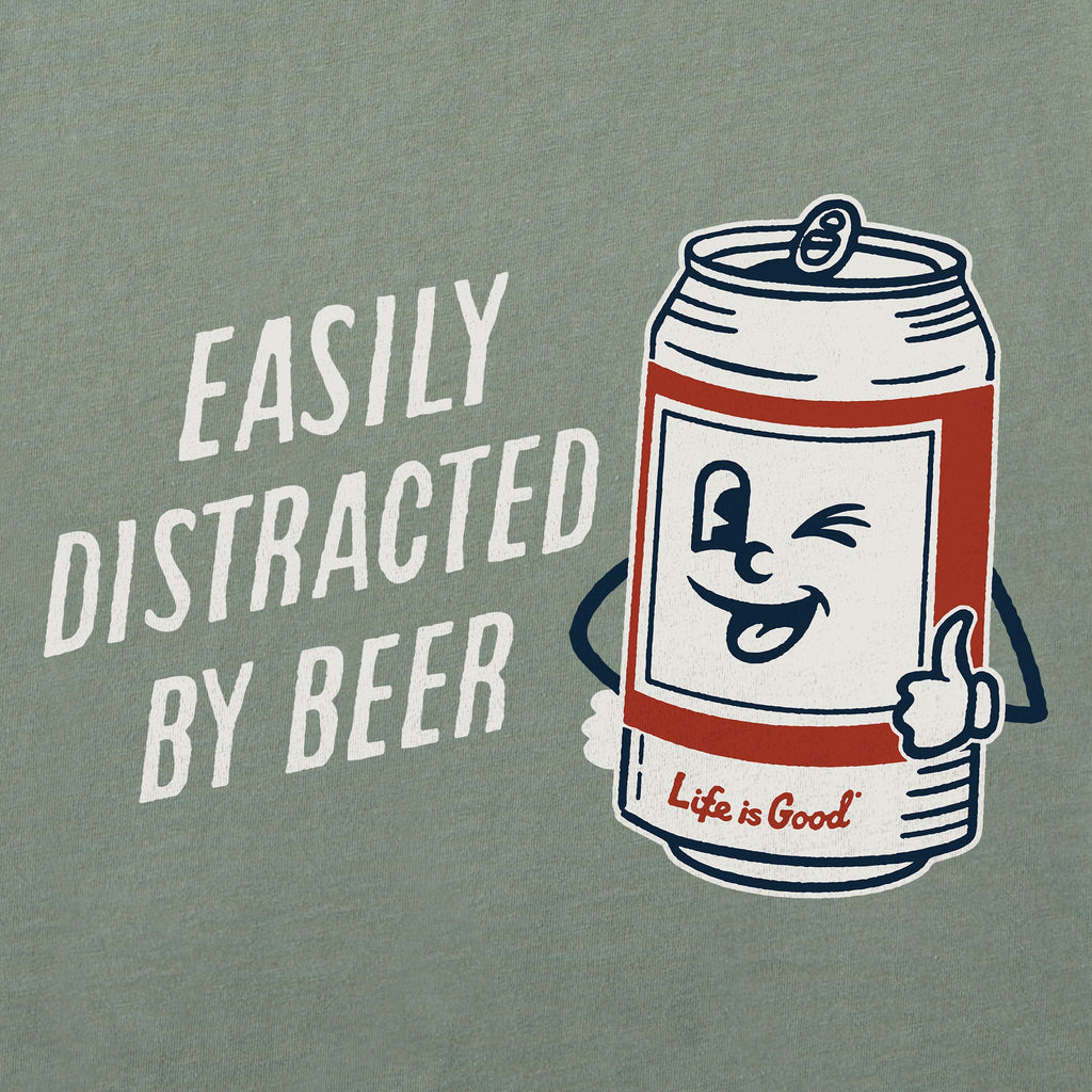 Men's Easily Distracted by Beer Can Short Sleeve product image 2