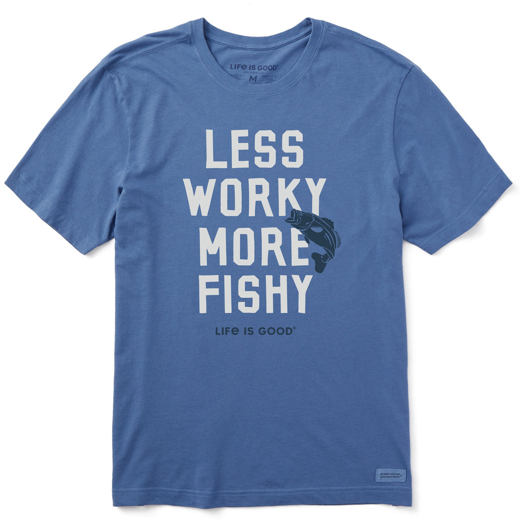 Men's Less Worky More Fishy Short Sleeve Crusher Tee product image 1
