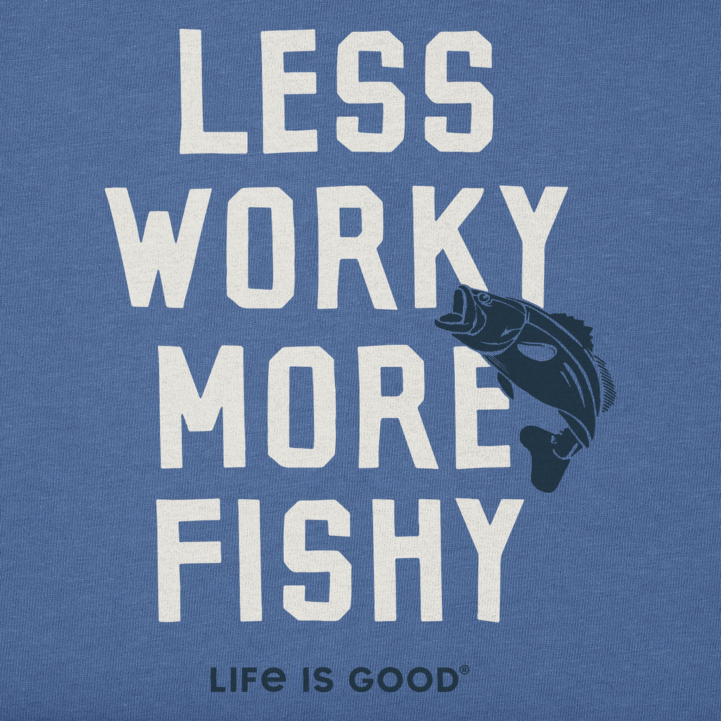 Men's Less Worky More Fishy Short Sleeve Crusher Tee product image 2